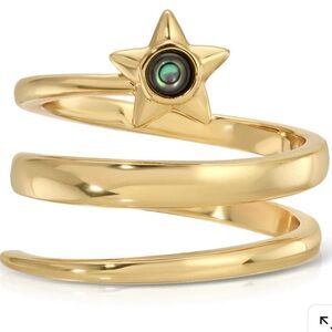 Elizabeth Stone Lucky Star Abalone Ring